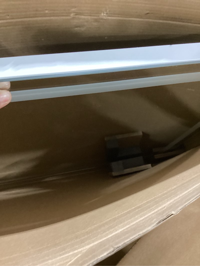 Condition photo showing Good Condition for fennio 23" x 18" vanity mirror with lights?led makeup mirror?hollywood mirror with 3 color modes & adjustable brightness?vanity mirror square white white 23"l x 18"w