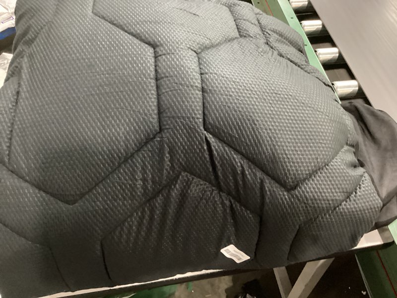 Condition photo showing As Is for King Size Mattress Pad Waterproof Soft Cooling King Mattress Topper Noiseless Urine Proof Mattress Protector Cover Breathable Quilted Fitted Mattress Pad Deep Pocket 8-21”, Black King Black