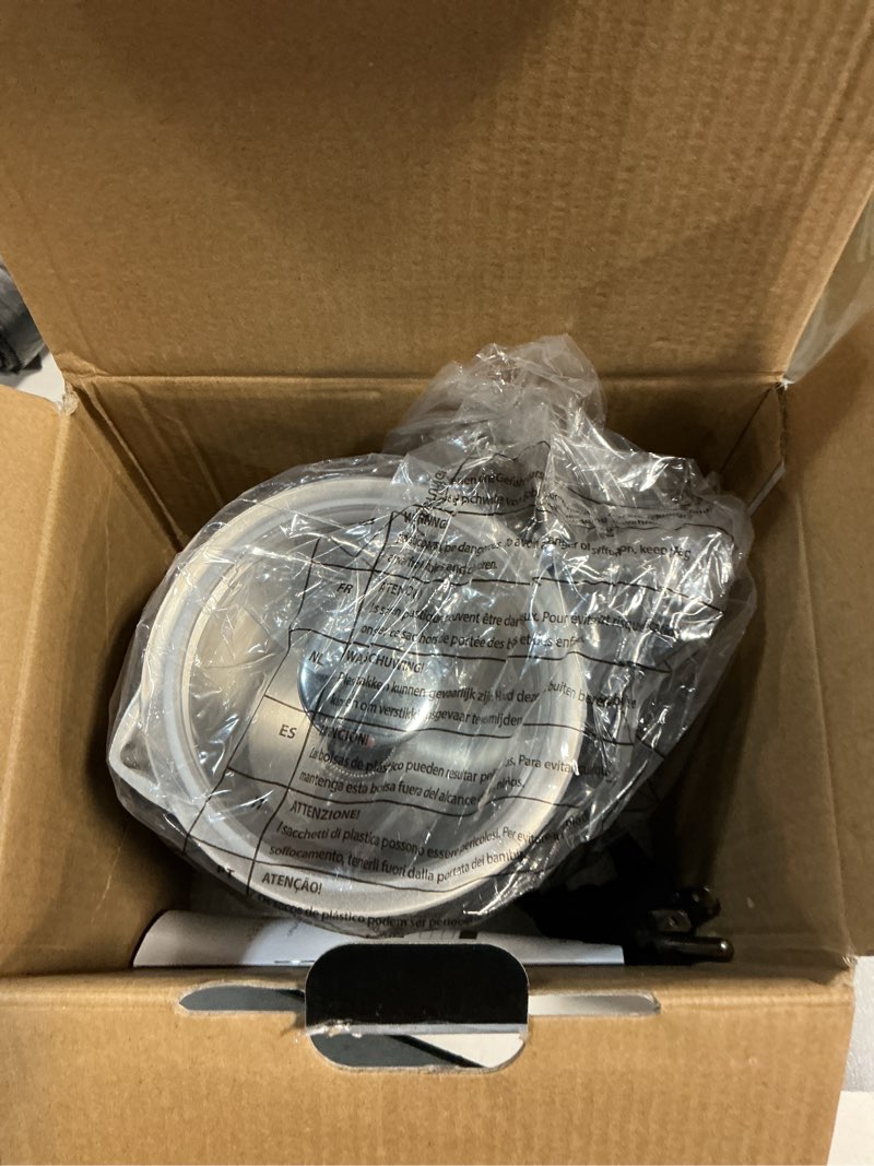 Condition photo showing Good Condition for 21.16oz/600ml milk frother, 8-in-1 automatic milk frother and steamer, electric hot & cold foam maker, ergonomic grip stainless steel detachable frother for coffee, latte, cappuccino