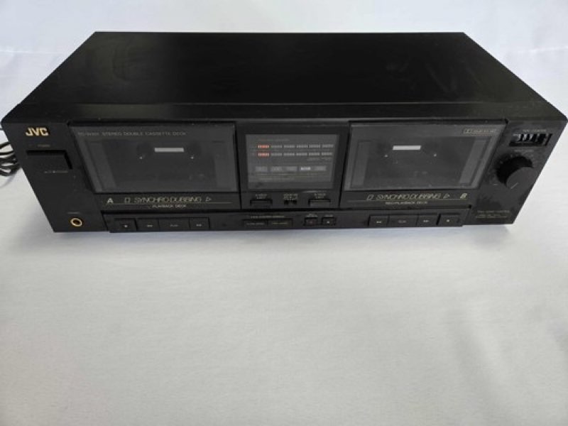 JVC TD-W201 Dual Double Cassette Deck Player Recorder Works & Sounds Great