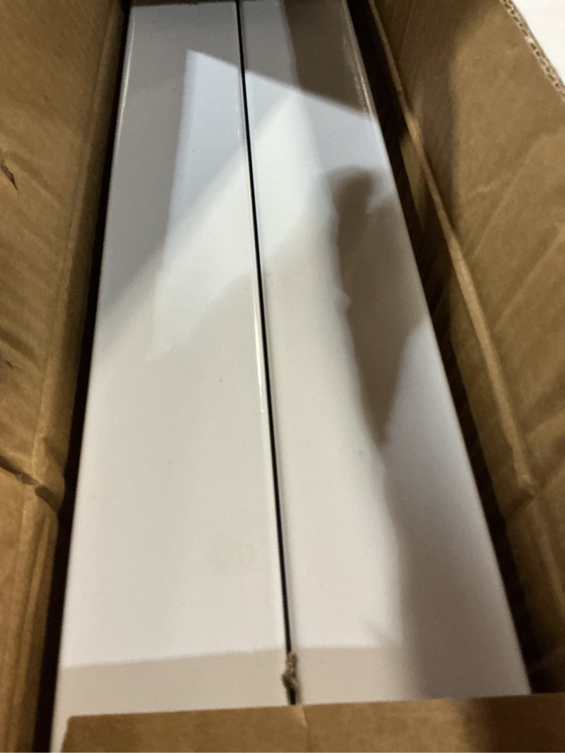 Condition photo showing Good Condition for qlly 24?40 inch square adjustable metal table legs, heavy duty sturdy desk legs with leveling feet, set of 2, white for diy home office countertop kitchen table workbench 2 white