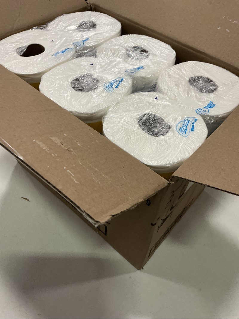 Condition photo showing New/Like New for charmin ultra soft cushiony touch 2-ply toilet paper, 18 family mega rolls = 90 regular rolls, white family mega 18 rolls (267 sheets)