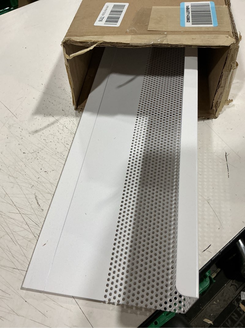 Condition photo showing Good Condition for baseboarders basic series 4 ft (48 in) galvanized steel slip-on baseboard heater cover, rust resistant, white, for hydronic hot-water systems 4 feet panel
