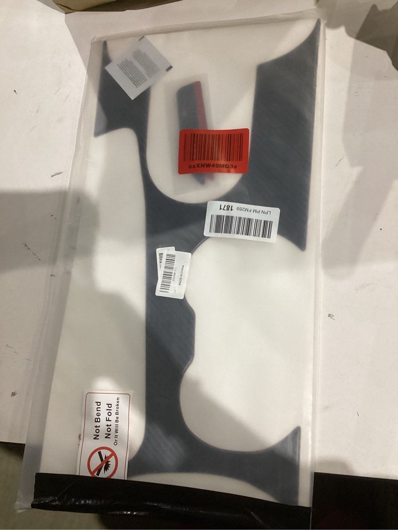 Condition photo showing New/Like New for car window lift switch panel sticker for ford mustang 2015 2016 2017 2018 2019 2020 2021 2022 2023 2024 carbon fiber decal interior trim cover accessories