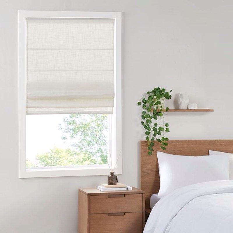  Madison Park Kyler Linen Blend Light Filtering Cordless Roman Shade(set of 2) 