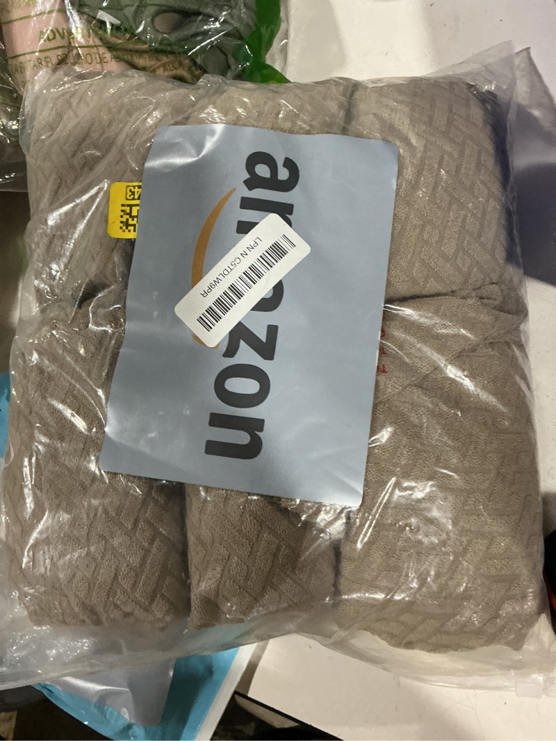 Condition photo showing Good Condition for genina waterproof seat covers for dining room chair covers waterproof dining chair covers (6 pcs-rear-gapped, taupe) taupe 6 pcs-rear-gapped