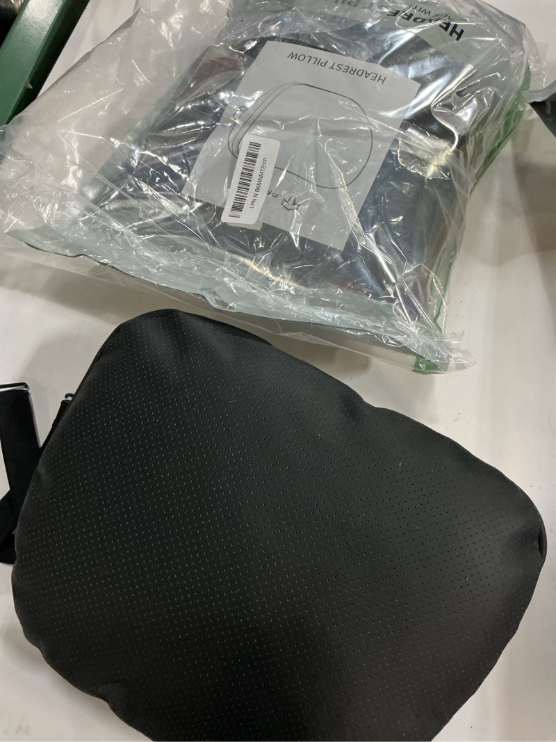Condition photo showing Good Condition for tparts leather headrest neck pillow for tesla model y/x/3/s, tesla model 3 accessories,tesla model y accessories, car neck pillow for traveling (set of 2 black)