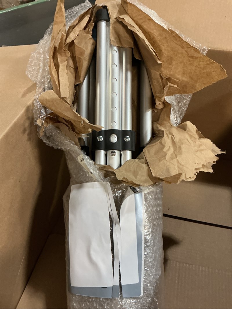 Condition photo showing Good Condition for carex folding aluminum under arm crutches for adults 4'11" to 6'1", 2 lightweight crutches included, universal for walking, walking aid for kids, adults & seniors, includes padded underarm cushions