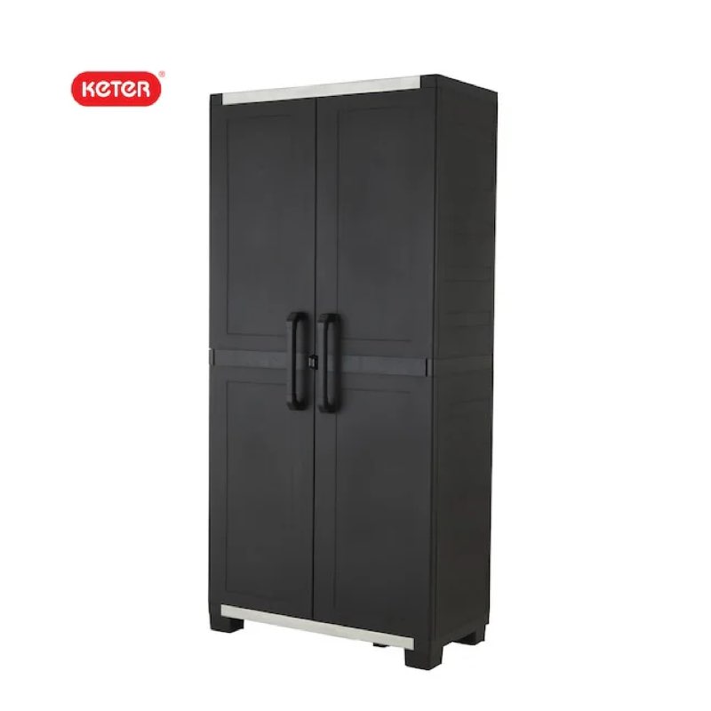 keter premium one freestanding plastic garage cabinet