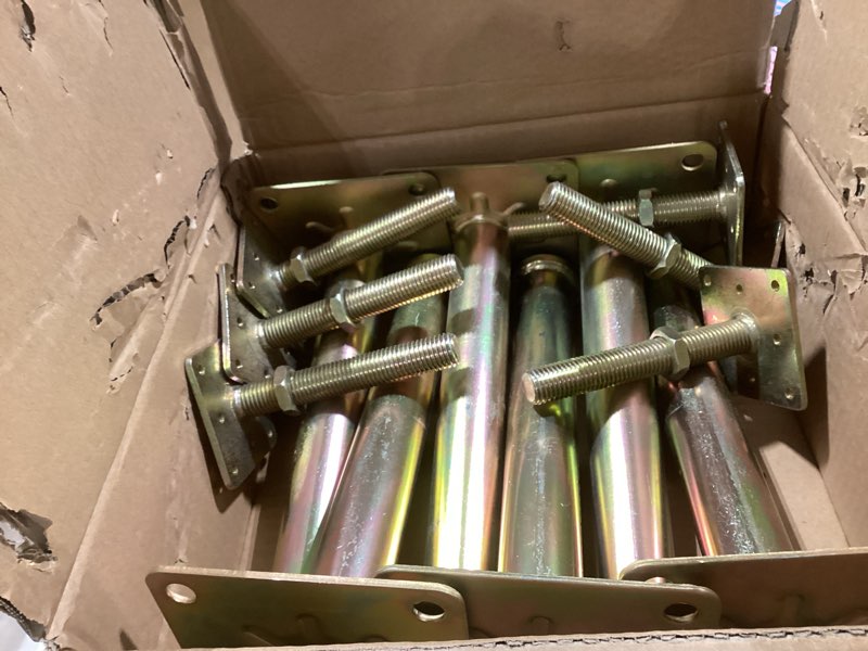 Condition photo showing Good Condition for 6 pcs house floor jacks post pole for leveling, 11" - 16" height range, 6 ton min and max height capacity, galvanized, 6 pack 11-16 inch