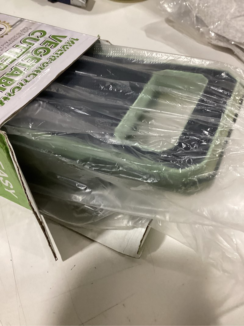 Condition photo showing Good Condition for ANAM Mandoline Slicer & Vegetable Cutter – 6-in-1 Manual Food Chopper with Container – Stainless Steel Blades for Onions, Fruits & Vegetables – BPA-Free, Dishwasher Safe, Non-Slip Base, Easy Meal Prep