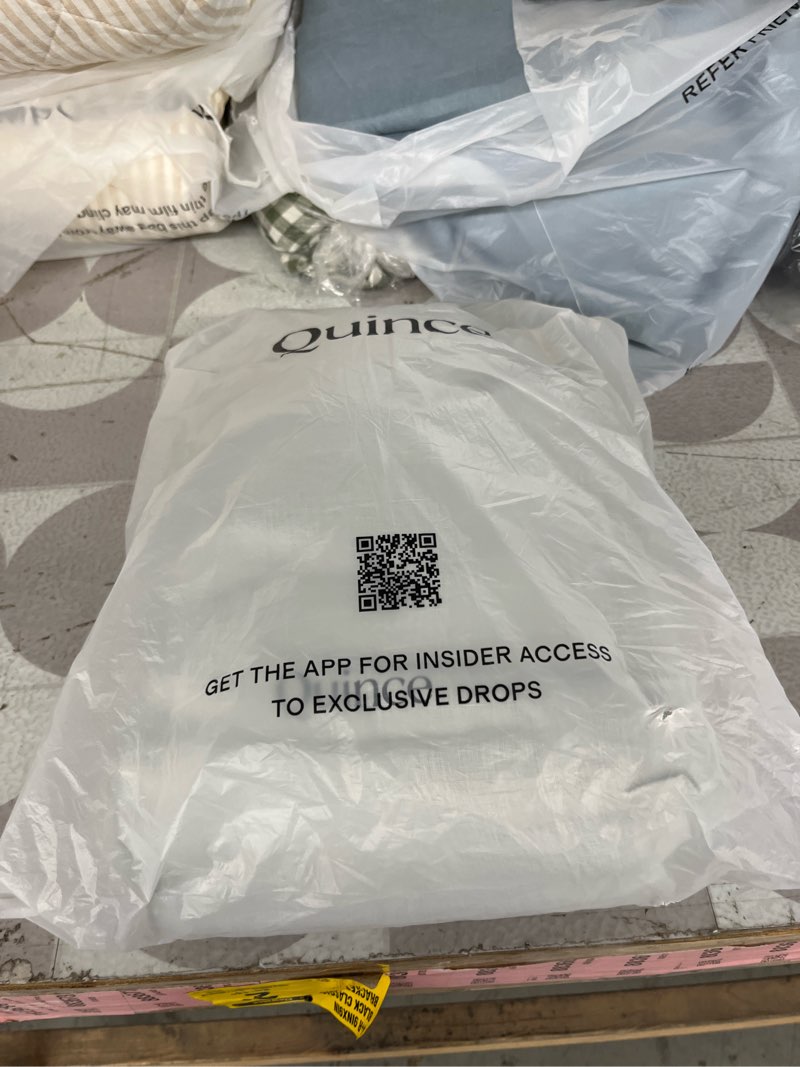 Condition photo showing New/Like New for european linen duvet cover set, full/queen, mist