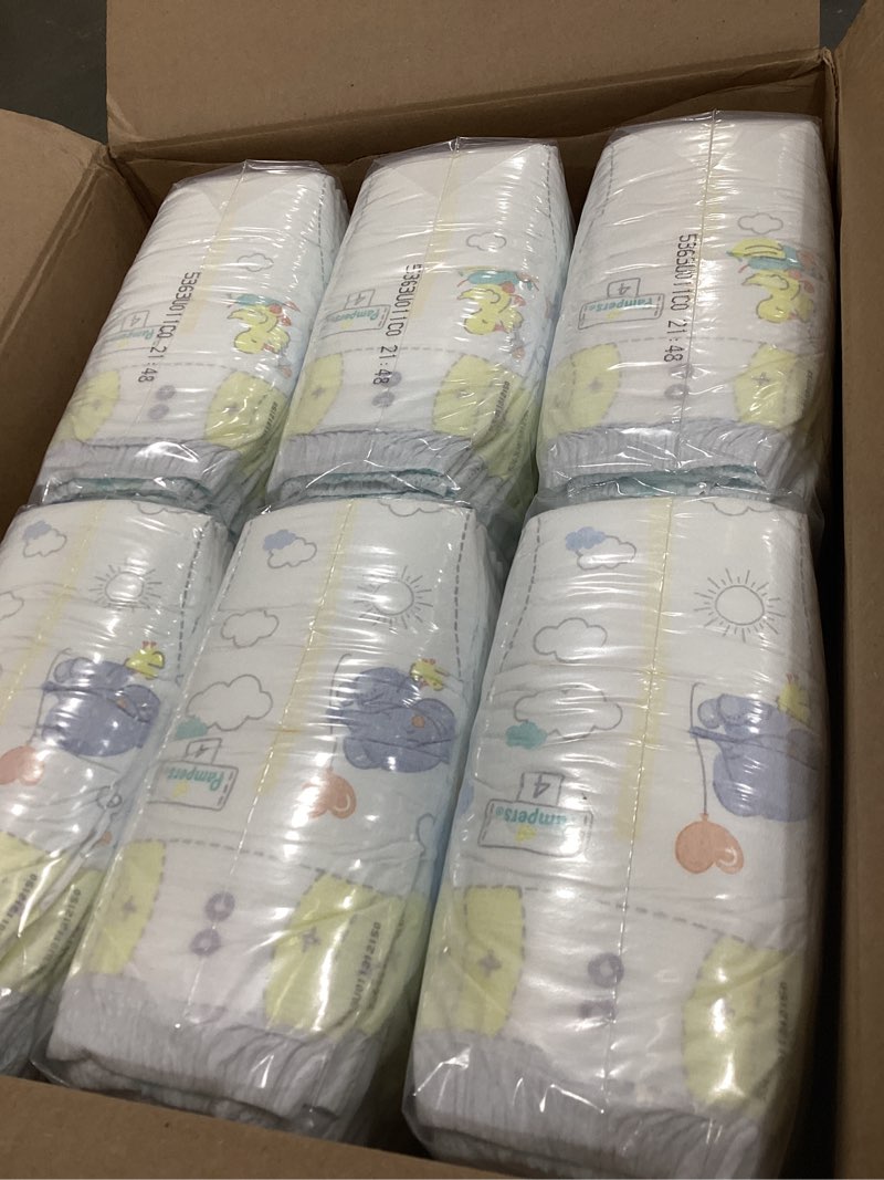 Condition photo showing Good Condition for pampers swaddlers diapers size 4  150 count (select for more options)