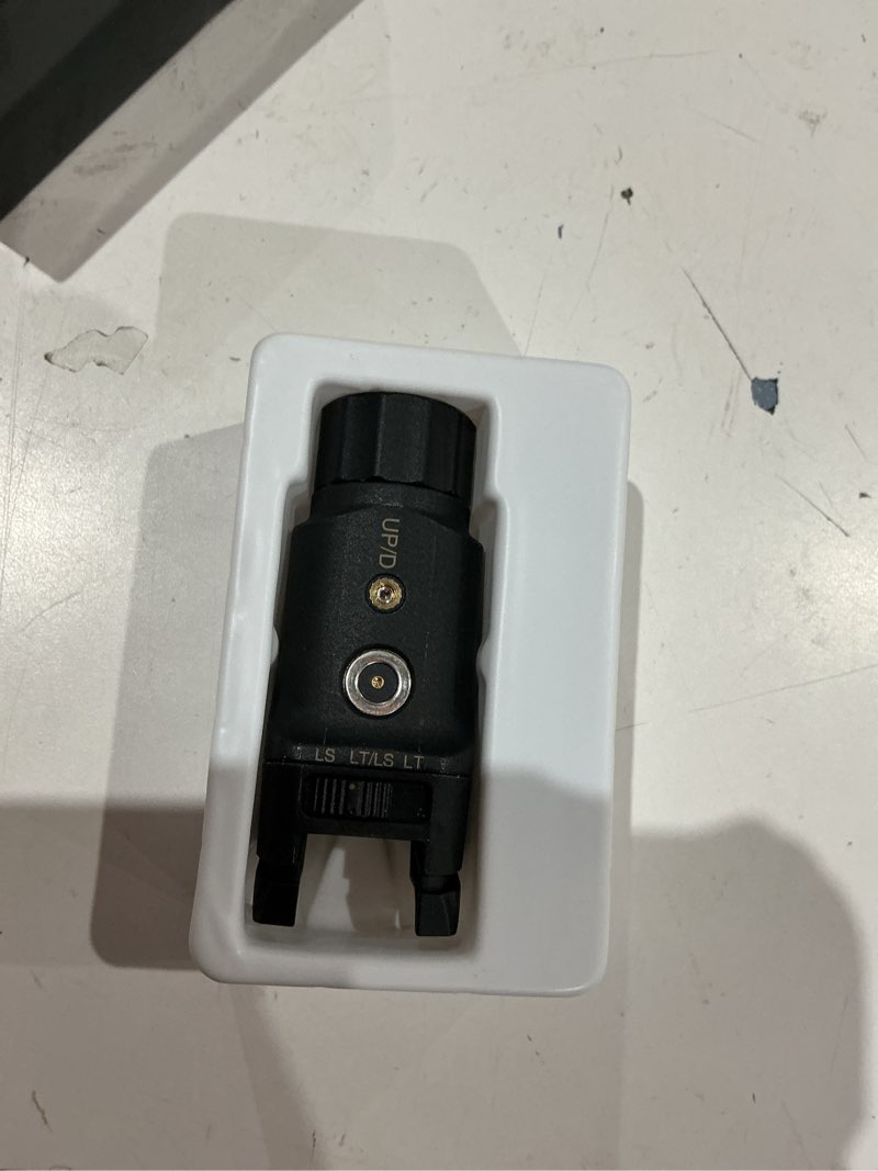 Condition photo showing As Is for green laser light combo with low and high rear switchs for picatinny/glk rail