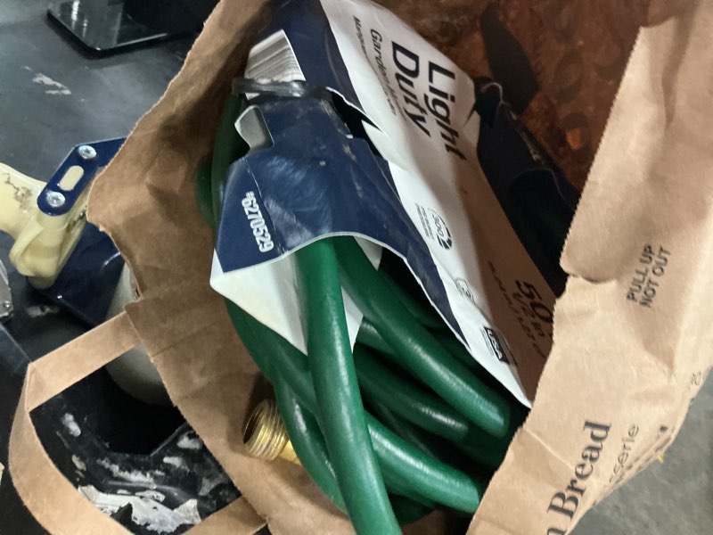 Condition photo showing As Is for project source 1/2-in x 50-ft light vinyl green hose
