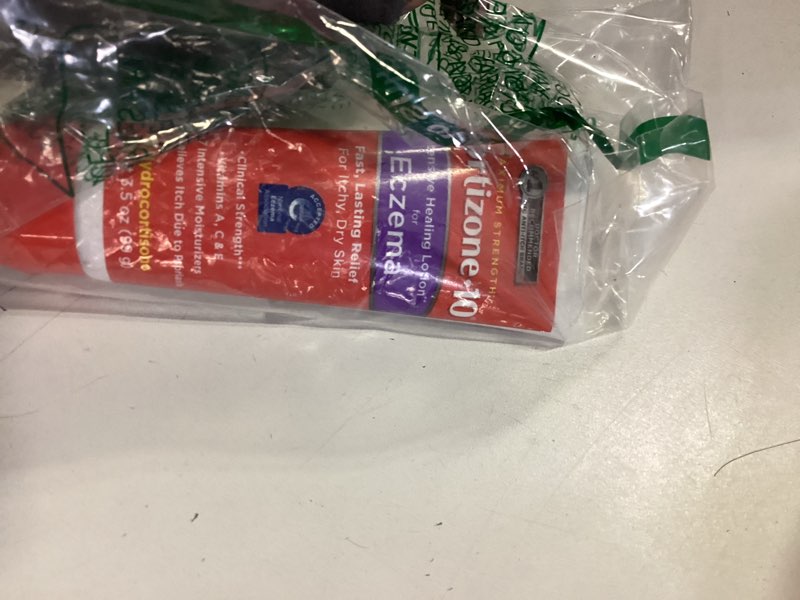 Condition photo showing item condition for Cortizone-10 Maximum Strength Intensive Healing Itch Relief Lotion for Eczema, 1% Hydrocortisone, Fast-Acting, Anti-Itch Cream for Minor Skin Irritations, Rashes and Inflammation Due to Eczema, 3.5 oz No Flavor 3.5 Ounce