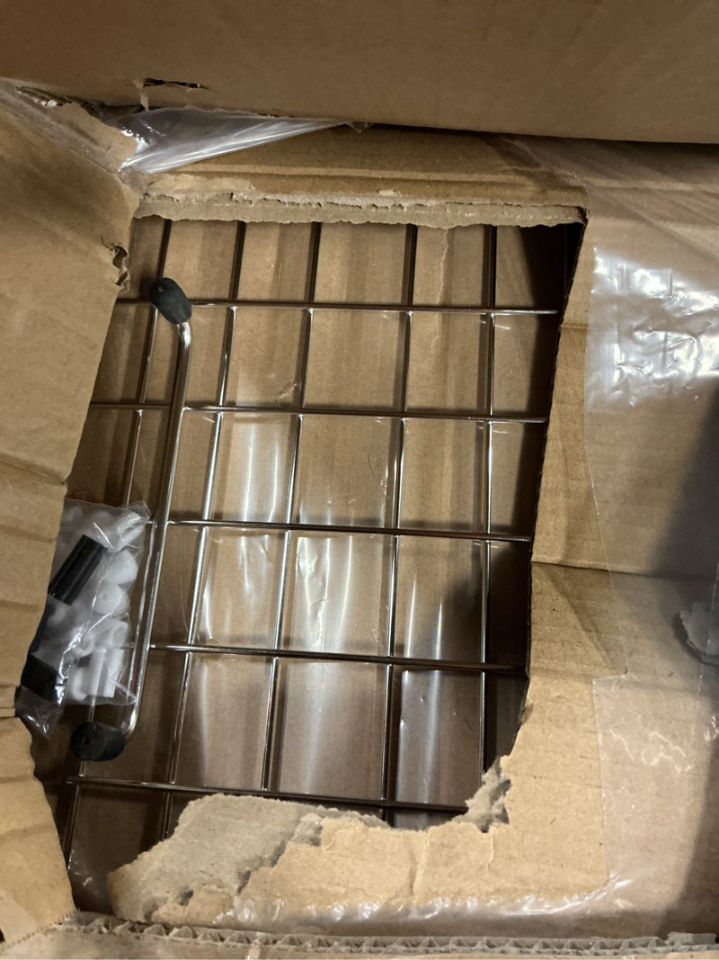Condition photo showing Good Condition for guukin sink protectors for kitchen sink bottom, 26" x 14"stainless steel sink protector with center drain hole, sink rack with extra replacement white rubber feet 26" x 14" center drain