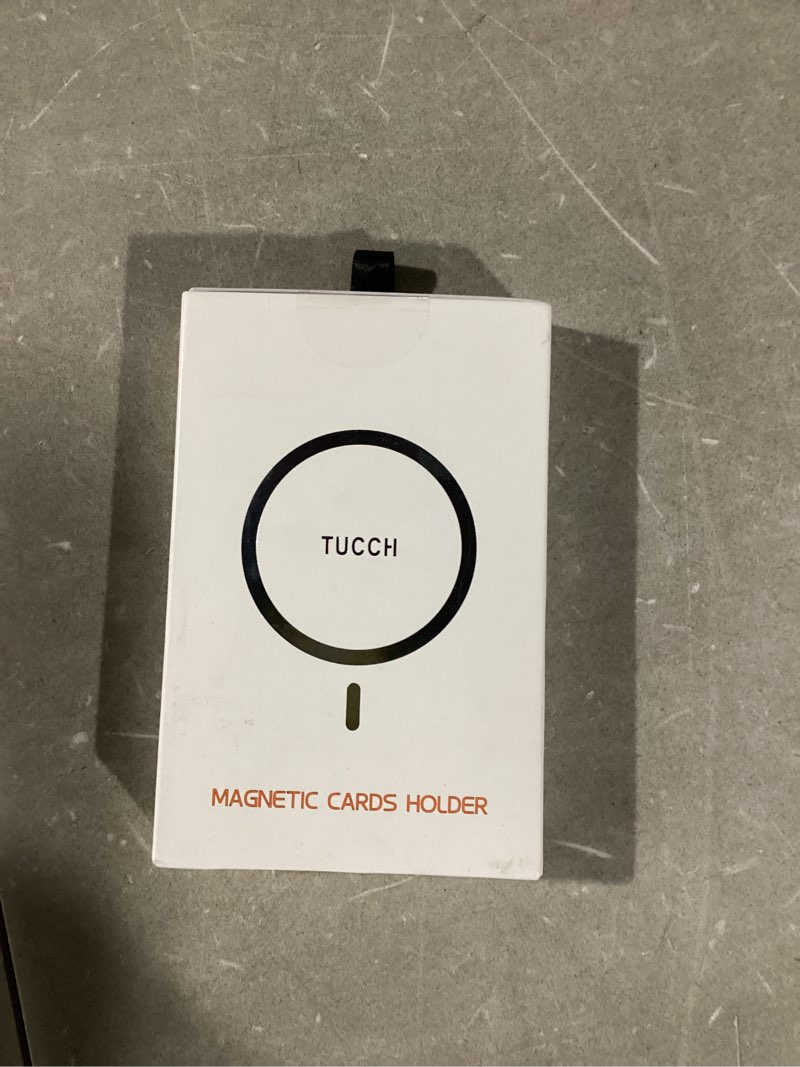 Condition photo showing New/Like New for TUCCH for Magsafe Wallet with 6 Card Holders, RFID Blocking [Clear ID Window] PU Leather Men Women Folio Magnetic Phone Wallet for iPhone 17/16/15/14/13/12/Plus/Air/Pro/Pro Max Series, Black