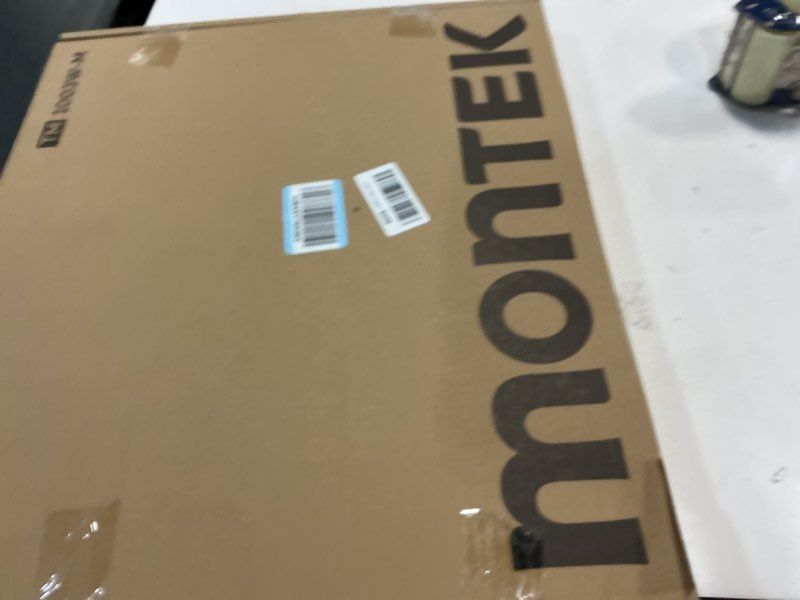 Condition photo showing New/Like New for montek 0.77" ultra slim tv wall mount for 37-75 inch tvs, thin low profile full motion tv wall mount with articulating dual arms, 4x weight tested, max vesa 400x400mm, fits 16/18" studs 37"-75" tv