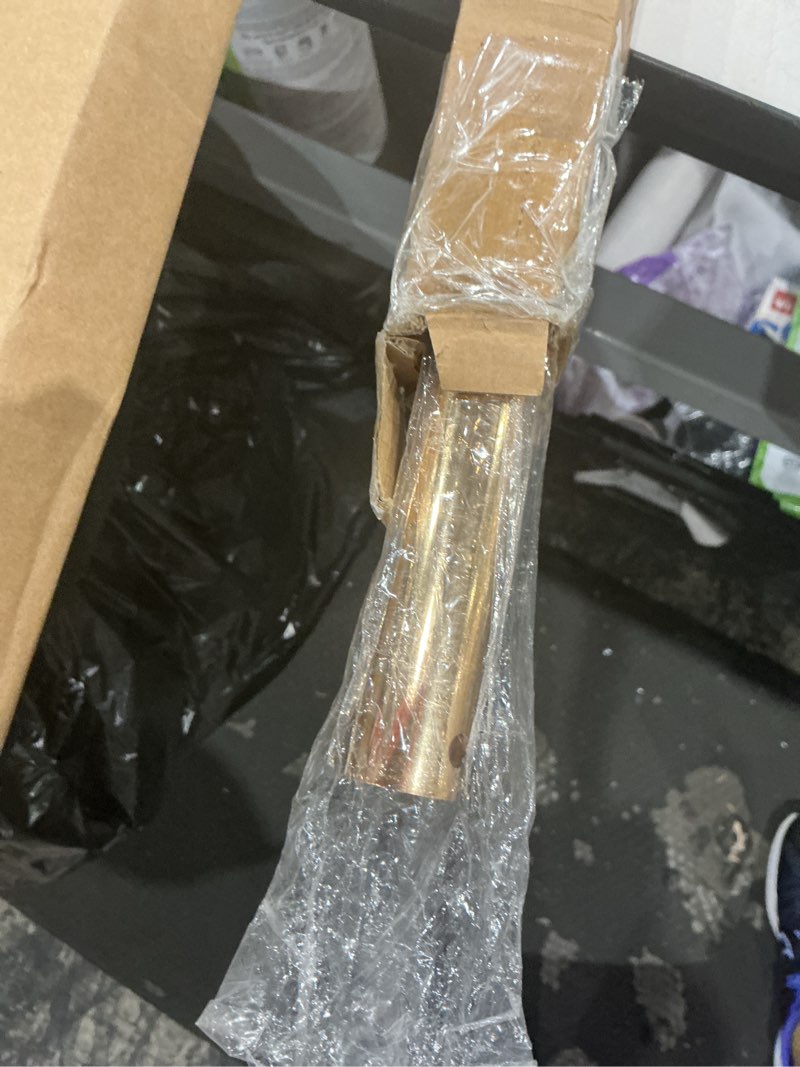 Condition photo showing As Is for ruiyang 48 inch ceiling fan downrod with extension cord,4 ft downrod for ceiling fan,1 inch outside diameter,ceiling boom suitable for a wide range of fans (brushed nickel,not threaded) 48in brushed nickel
