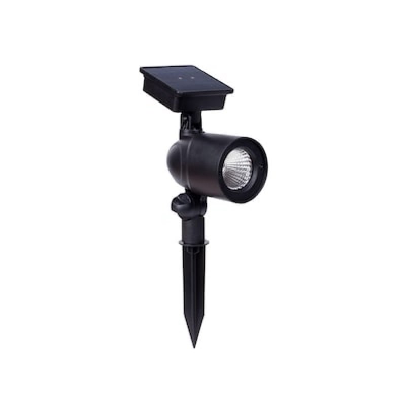 harbor breeze 30 -lumens black solar led spot light item 