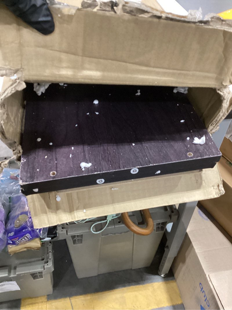 Condition photo showing Good Condition for Furinno Basic 3-Tier Bookcase Storage Shelves, Dark Walnut Dark Walnut 3-Tier