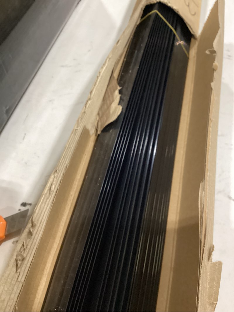 Condition photo showing Good Condition for 25 pack snap-in angled shelf label strips 1.25'' x 36"- pvc price tag sign holder for standard metal wood plastic gondola shelves with price tag channel