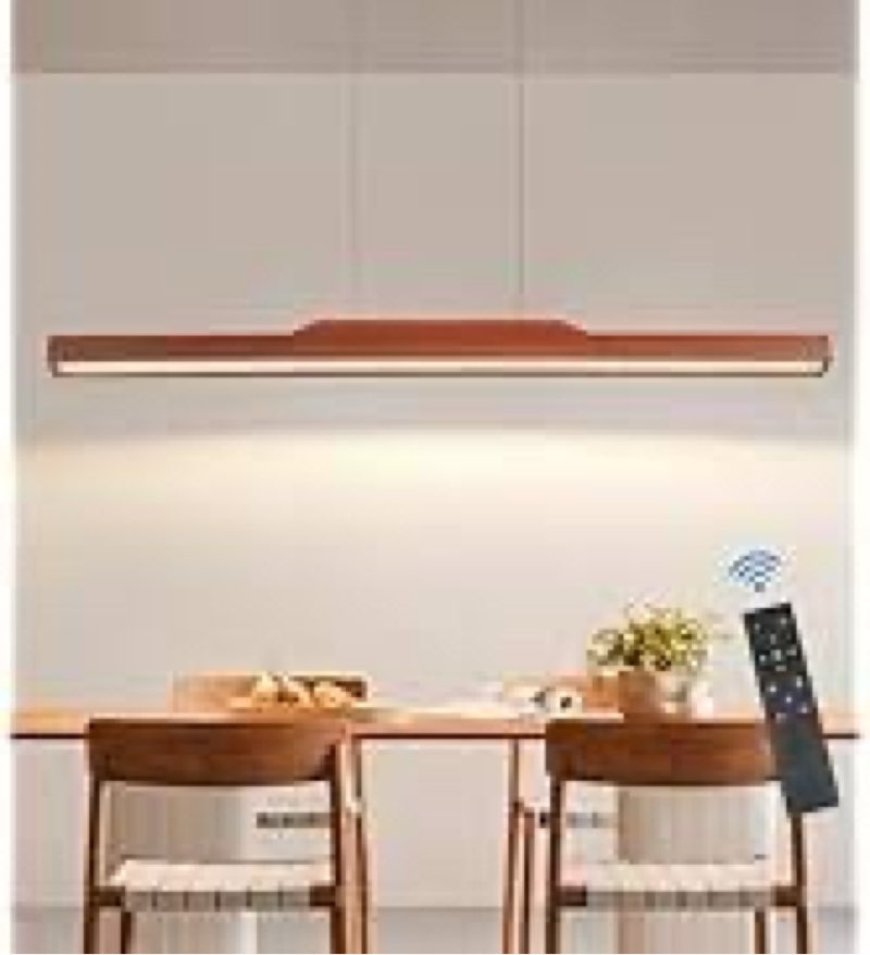 q&s linear chandelier,wood pendant light fixtures for dining room,modern dimmable hanging led chande