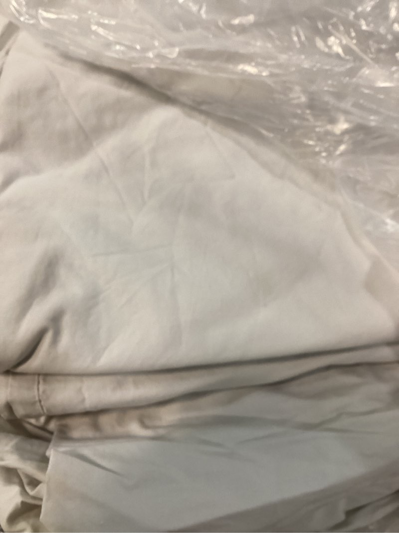 Condition photo showing Good Condition for organic crisp percale sheet set, queen, light grey