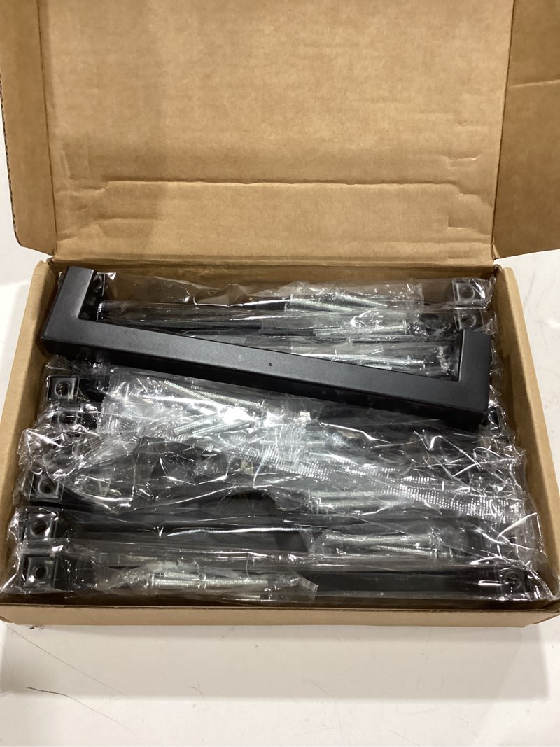 Condition photo showing Good Condition for cabinet pulls matte black cabinet handles square drawer pulls, 10 pack 6-1/4 inch stainless steel kitchen door cupboard cabinet handles, drawer hardware handles, 160mm hole centers 10 6-1/4 inch hole centers(160mm)