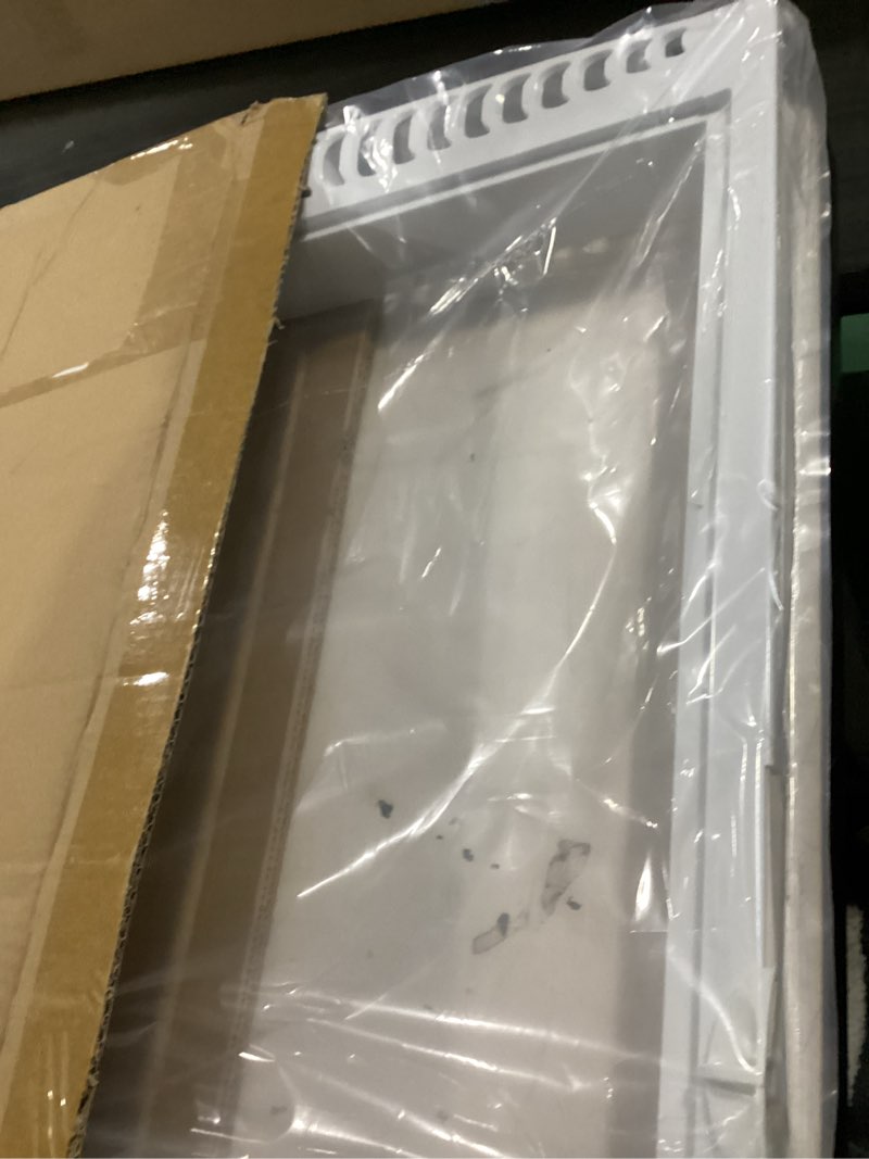 Condition photo showing As Is for 240364787 Drawer Cover Unit for Frigidaire Refrigerator Crisper Drawer Cover Frame, Refrigerator Replacement Parts