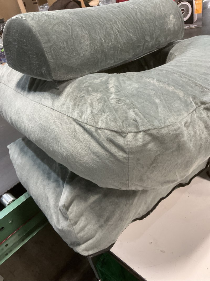 Condition photo showing Good Condition for Pregnancy Pillows for Sleeping, 44.5 Inch Pregnancy Massage Pillow Full Body Pillow with Leg Pillow & Removable Cover - Support for Back, Legs, Belly, HIPS for Pregnant Women (Dark Grey)