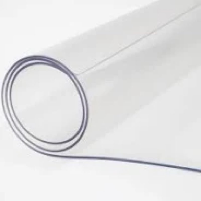 Kasepie 42 X 42 Inch Clear Table Cover Protector,1.5mm Thick Plastic Table Cover, Clear Plastic Tabl