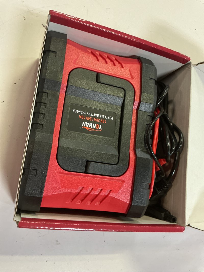 Condition photo showing New/Like New for yonhan battery charger 20a 12v/24v lifepo4 lead acid fully automatic battery maintainer, car battery trickle charger automotive w/repair, winter mode, for agm, std, gel, deep cycle batteries