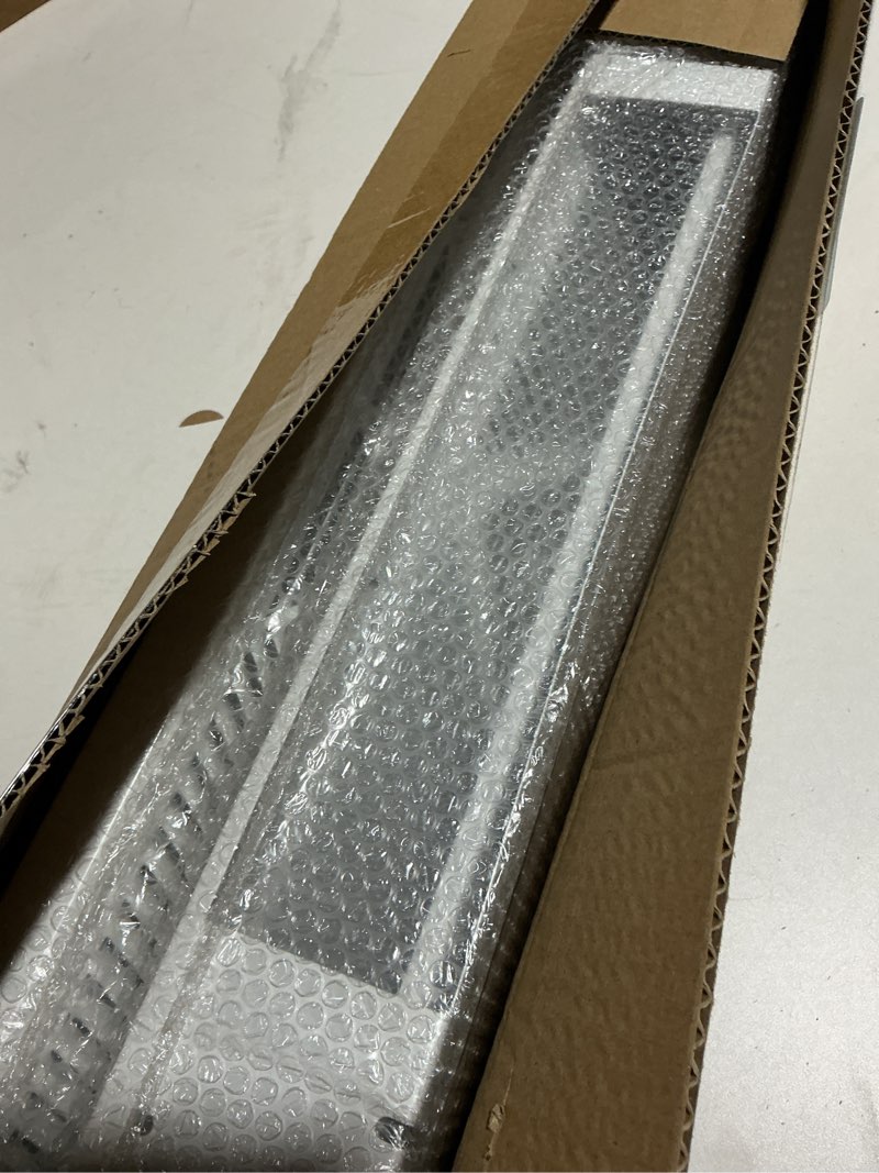 Condition photo showing Good Condition for 2 pack 18 inch baseboard register vent covers - white hvac diffuser for floor/wall duct openings - cold rolled steel air vent cover with adjustable airflow