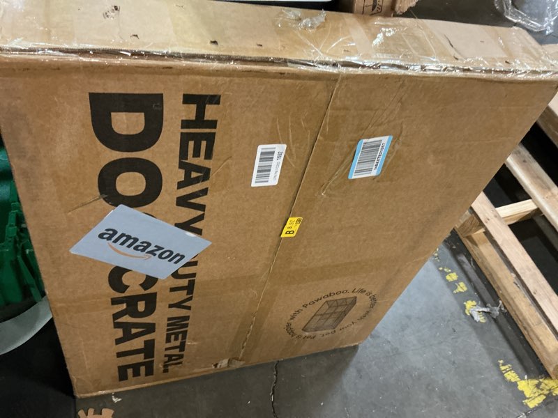 Condition photo showing New/Like New for Pawaboo Heavy Duty Dog Crate, 56 inch Large Metal Dog Cage, Thickened Anti-bite Dogs Kennel with Mat, Dogs Playpen with Secure Top, Pet Cage Crate with Lock Door, Black A-Black 56 inch