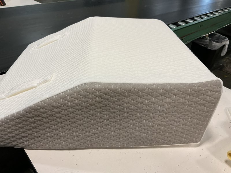 Condition photo showing As Is for wedge pillow for sleeping, 10" bed wedge after surgery, back pain relief, mem...