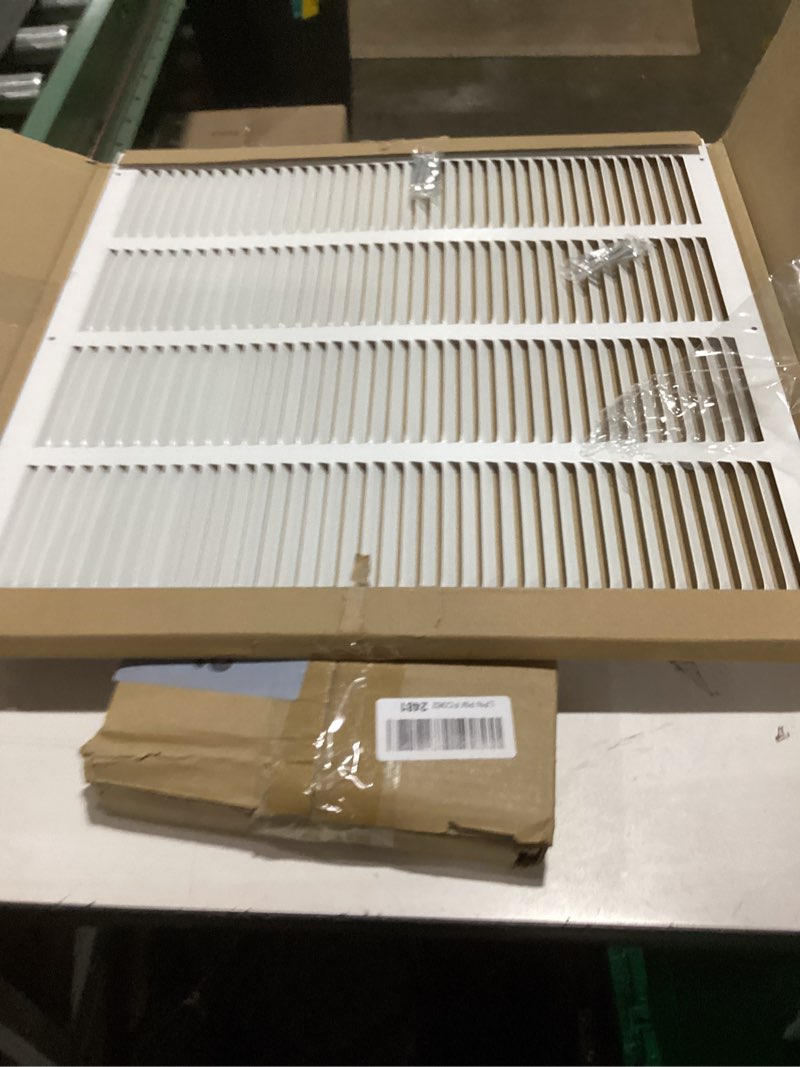 Condition photo showing New/Like New for 20x20 Return Air Grille(Duct Opening Size),Air Return Vent Cover,Flat Vent Cover,Rejillas De Aire Acondicionado para Casa,Return Air Grilles,Outer Dimensions:21.75"Wx21.75"H(20"Wx20"H, Duct Opening) 20"W x 20"H, Duct Opening