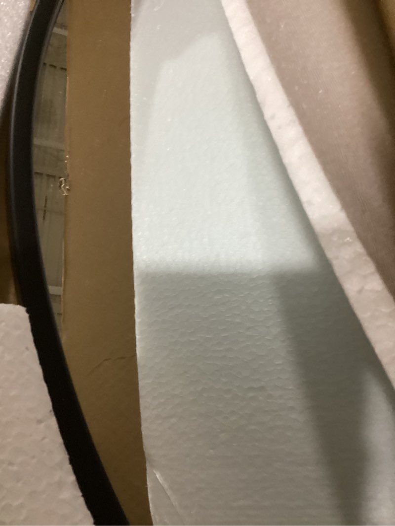 Condition photo showing Good Condition for growsun black round mirror 20 inch circle mirror for bathroom, vanity, bedroom, home decor black 20"l x 20"w