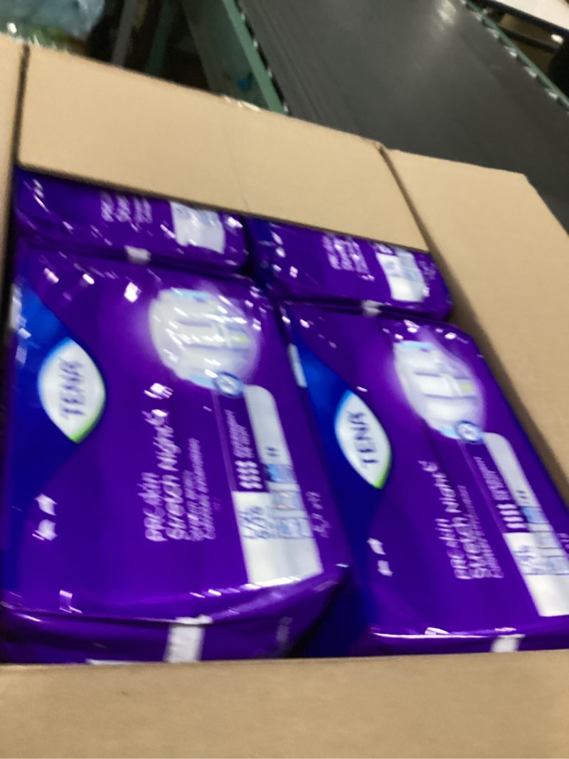 Condition photo showing New/Like New for tena proskin overnight incontinence adult diaper for women & men, stretch brief, large/extra large, 48 count (4 packs of 12), packaging may vary large/x-large 48