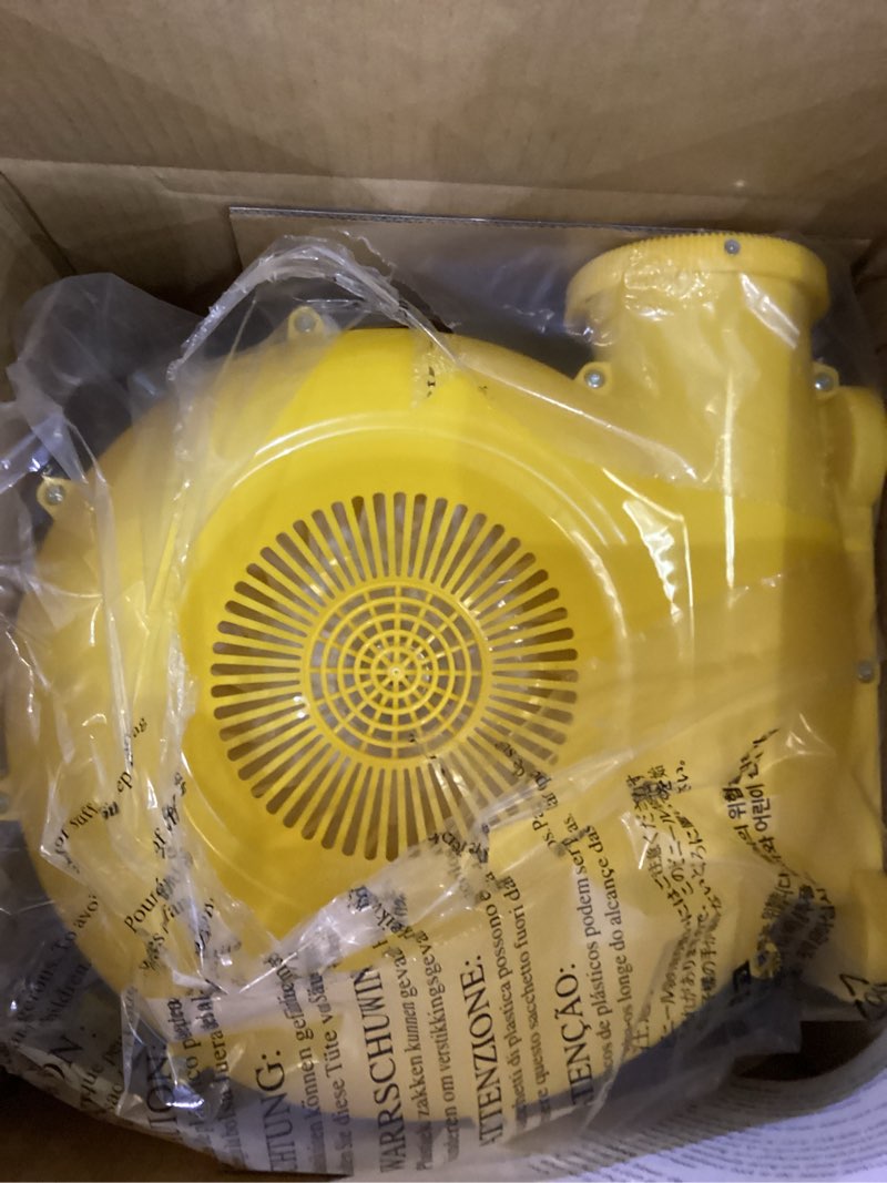 Condition photo showing Good Condition for Large Bounce House for Big Kids, 14.8 x 14.5 FT Inflatable Bouncer Jumper Slide with 650W Blower, Basketball Hoop, Throw Ball Game, Ball Pits Green Large Bouncer