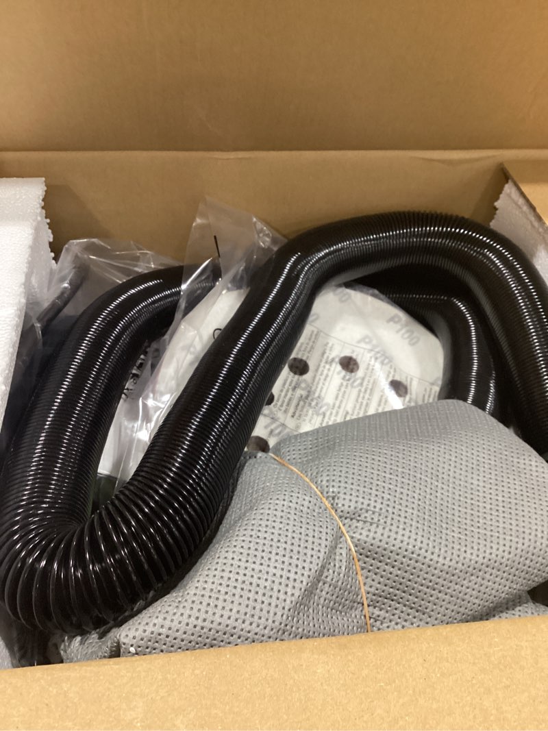 Condition photo showing New/Like New for MYTOL Drywall Sander, 7.2A Electric Drywall Sander with Vacuum Dust Collection, LED Light, 6 Variable Speed Digital Display 900-1800RPM, Foldable & Extendable Handle Green