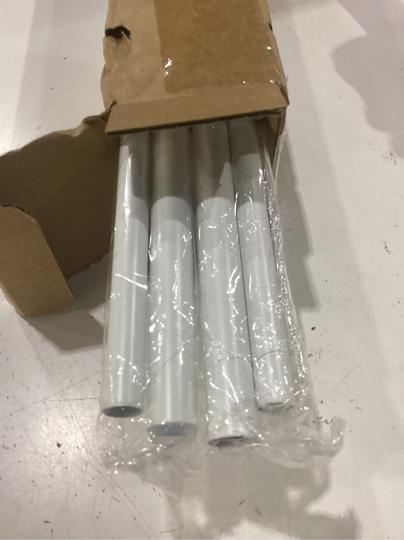 Condition photo showing New/Like New for tvwoo 2 pack wrap around curtain rods,white curtain rods 28 to 48 inch,5/8 inch adjustable blackout curtain rod set with bracket,room darkening window rod,metal hidden curved drapery rods 28-48",white 28-48" ( 2pack ) white