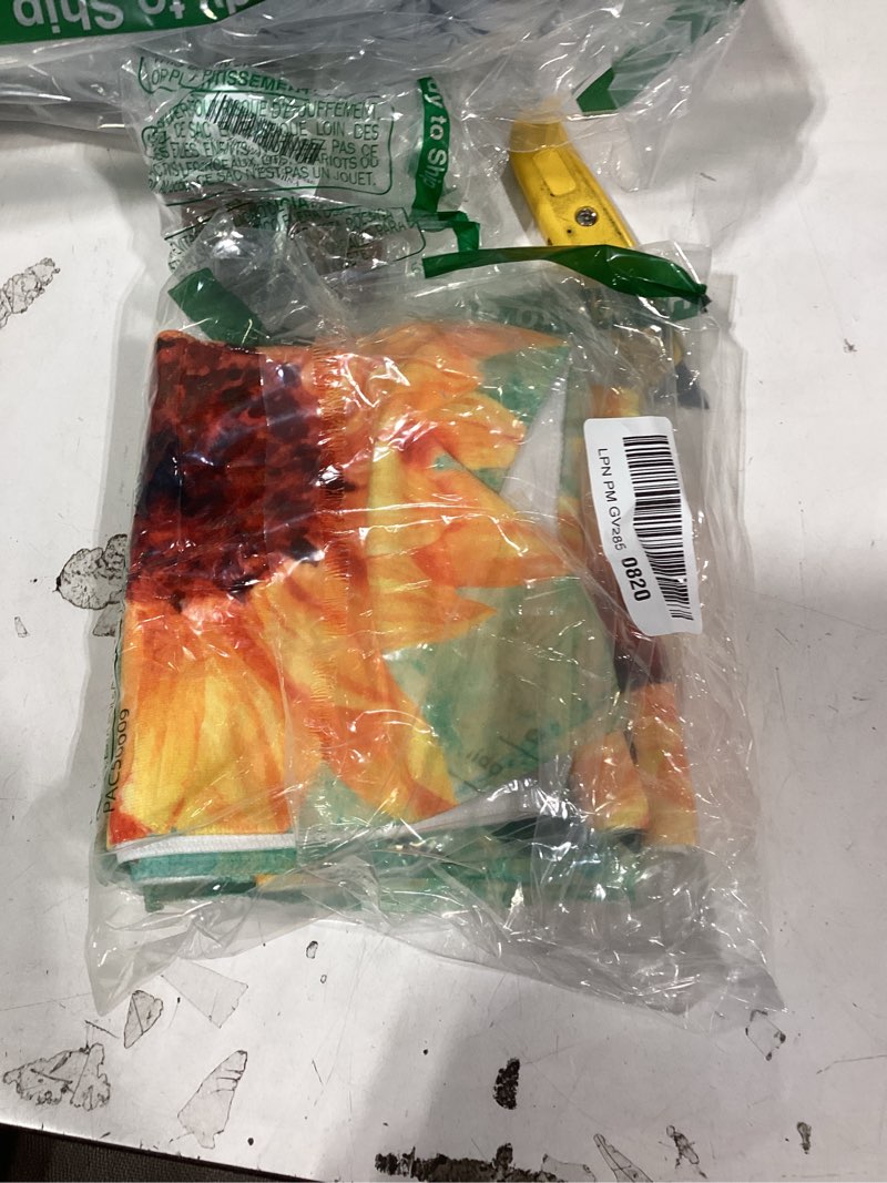 Condition photo showing New/Like New for 2 pack hand towels for bath,vintage sunflower butterfly decorative towels highly absorbent soft towels for bathroom beach kitchen spa gym face towel 14x28 inch