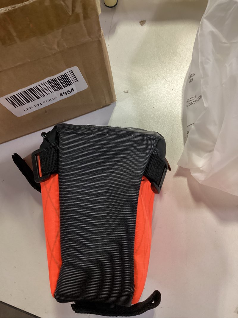 Condition photo showing Good Condition for AMLESO Bike Saddle Bag Bag Water Resistant Dustproof Portable Tail Bag under Seat Bag for Riding Road Biking Orange