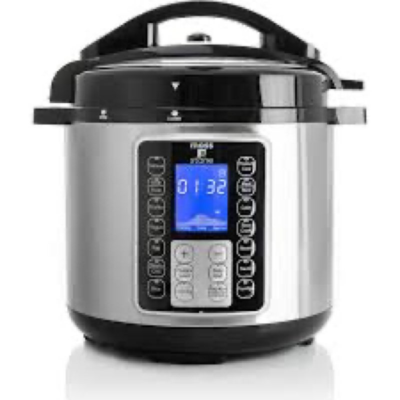 Moss & Stone Electric Pressure Cooker with Large LCD Display, Multi-Use 6 Quart Pot, 14-in-1 Cooker & Maker: Slow, Rice, Steam, Saute, Yogurt, Egg, Warmer