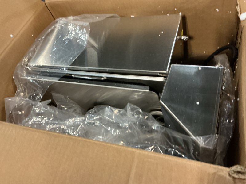 Condition photo showing New/Like New for electric deep fryer countertop deep fryer with basket and lid capacity 10l(10.5qt) stainless steel single tank fryer for home use easy to clean oil fryers 1800 watts, 120v