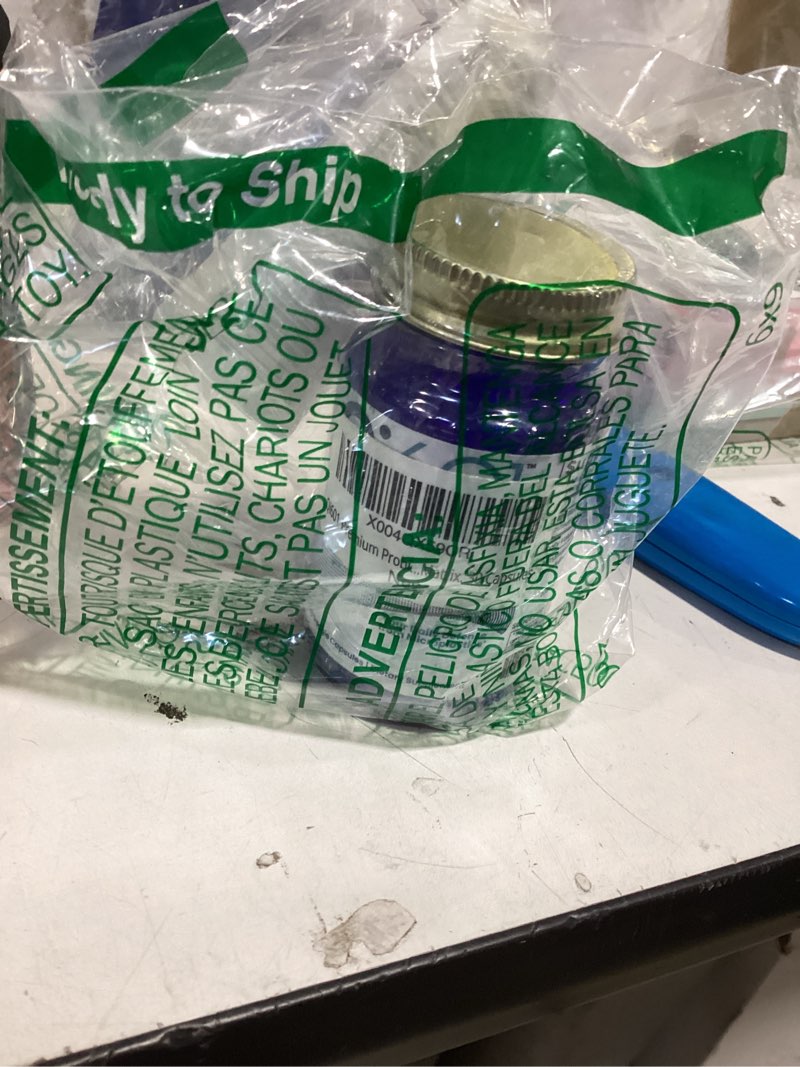 Condition photo showing As Is for qi601™ microplastics detox with probiomic® technology, your daily defense from microplastics. fights microplastics with a biofilm shield™. 30 capsules