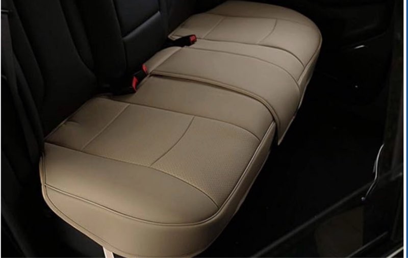 edealyn® scalable (124-140cm) back seat cover car seat cover seat protector - rear seat bottom 1pcs (tan - rear seat