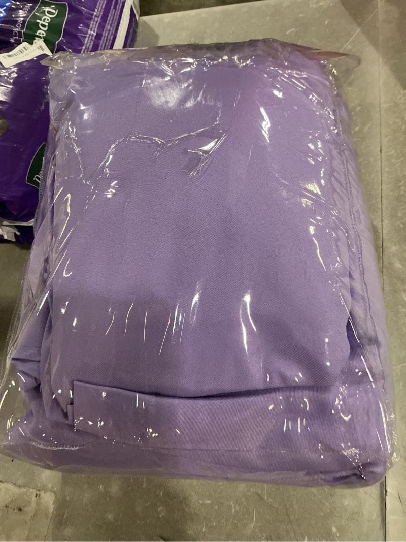 Condition photo showing Good Condition for brillmax 6 pack lavender round tablecloths 90 inch for 60” tables - 150 gsm polyester fabric, 15" standard drop, water, stain & wrinkle resistant cloth cover for wedding reception banquet dining lavender 90 in, 6 pack